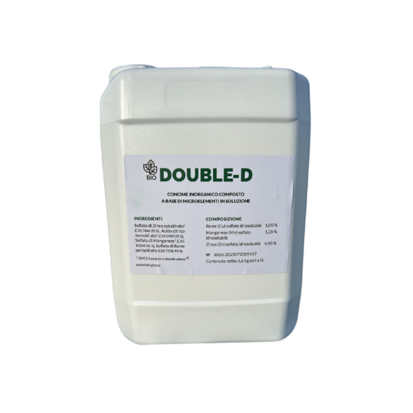 Miscela per difesa della pianta con Zinco, Rame e Manganese Double D